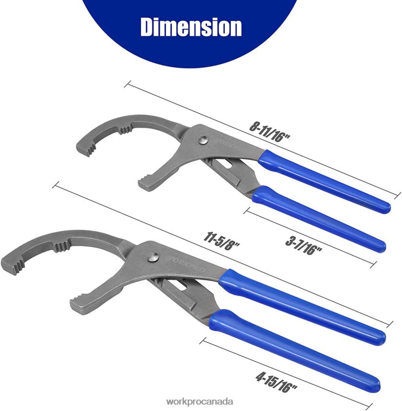 Useful WORKPRO 2 Pcs Oil Filter Wrench/Pliers Set Tool ZNRDXV76