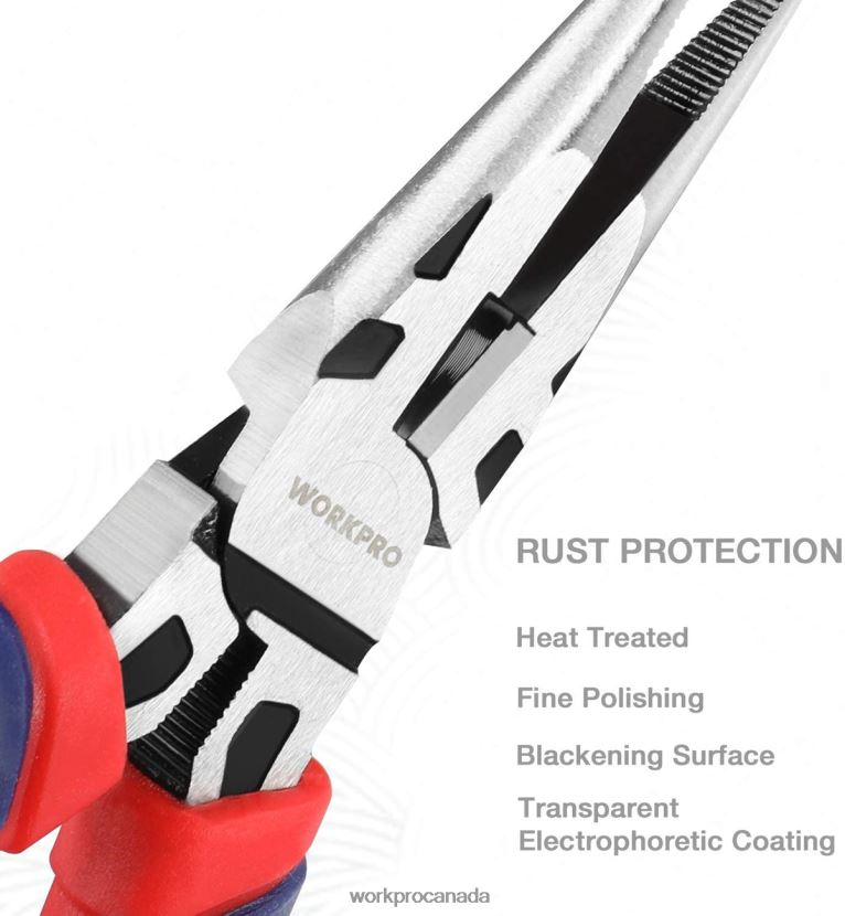 Useful WORKPRO 5 Pcs Premium Cr-V Construction Pliers Set with Storage Pouch Tool ZNRDXV66