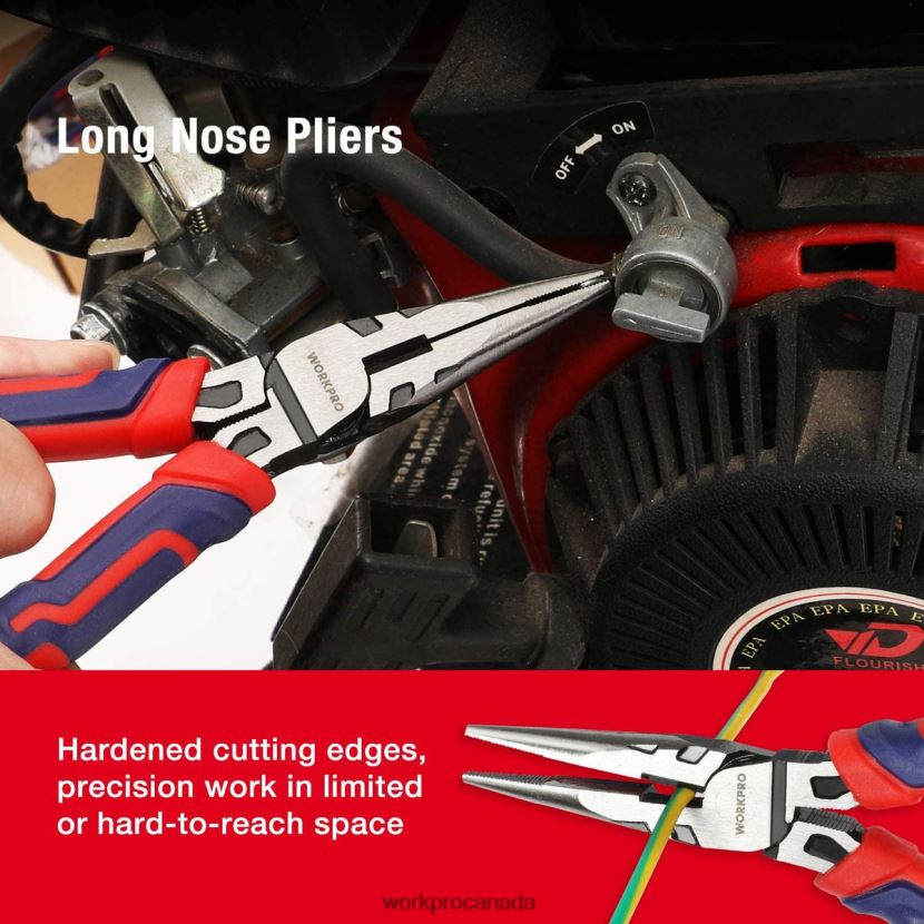 Useful WORKPRO 5 Pcs Premium Cr-V Construction Pliers Set with Storage Pouch Tool ZNRDXV66