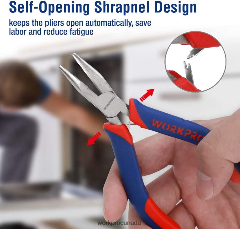 Useful WORKPRO 6 Pcs Mini Pliers Set with Pouch Tool ZNRDXV64