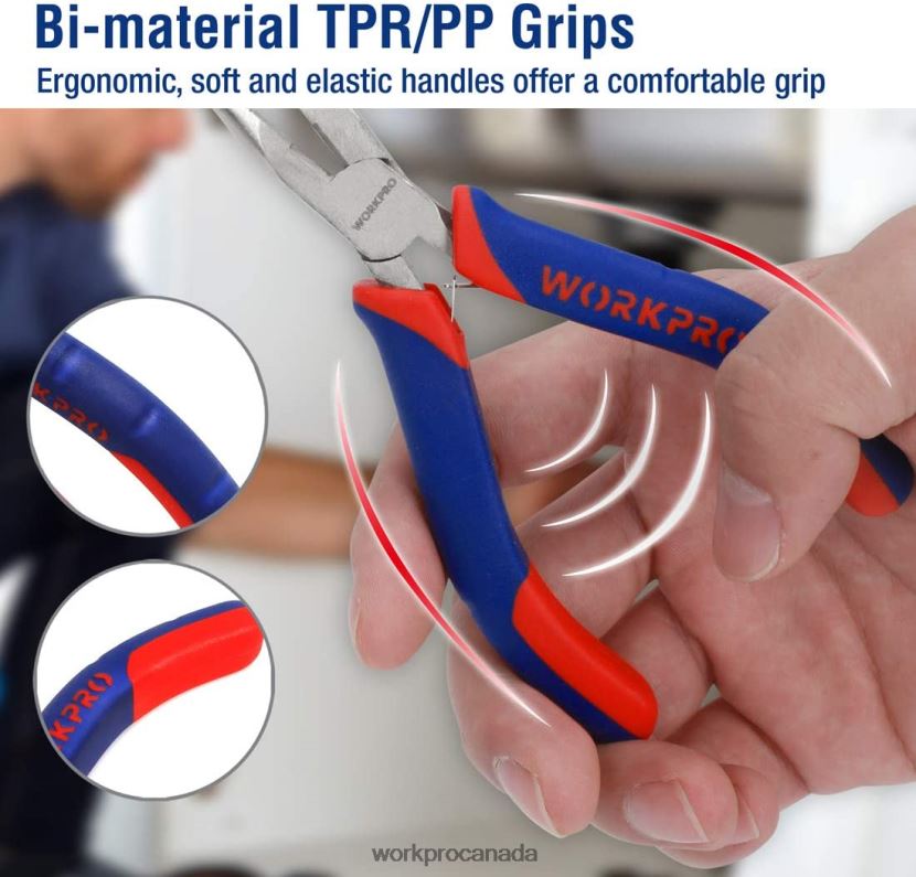 Useful WORKPRO 6 Pcs Mini Pliers Set with Pouch Tool ZNRDXV64