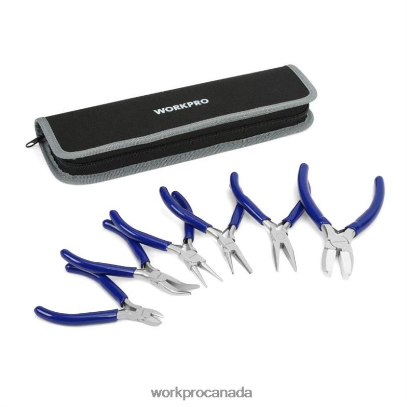 Useful WORKPRO 7 Pcs Jewelers Pliers Set with Easy Carrying Pouch Tool ZNRDXV78