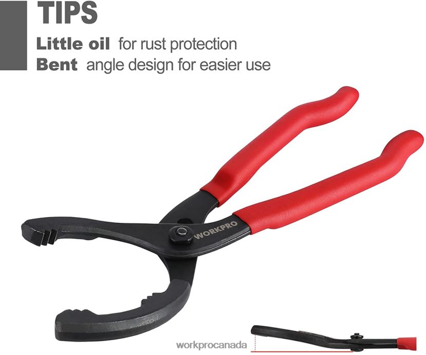 Useful WORKPRO Adjustable Oil Filter Pliers Ideal For Engine Filters Conduit Fittings Tool ZNRDXV69