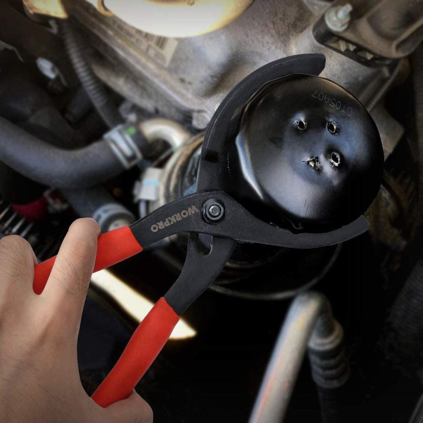 Useful WORKPRO Adjustable Oil Filter Pliers Ideal For Engine Filters Conduit Fittings Tool ZNRDXV69