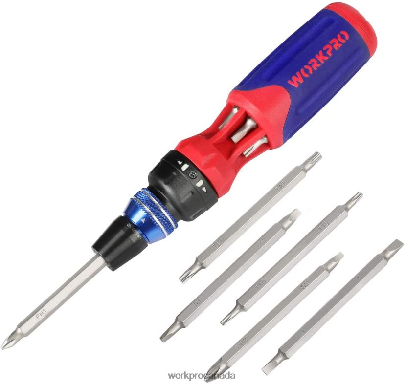 Morden WORKPRO 12-in-1 Ratcheting Multi-Bit Quick-load Mechanism Screwdriver Tool ZNRDXV101