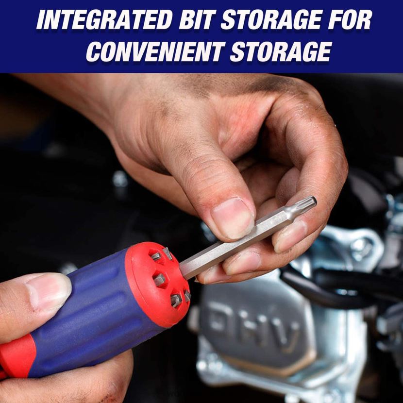 Morden WORKPRO 12-in-1 Ratcheting Multi-Bit Quick-load Mechanism Screwdriver Tool ZNRDXV101