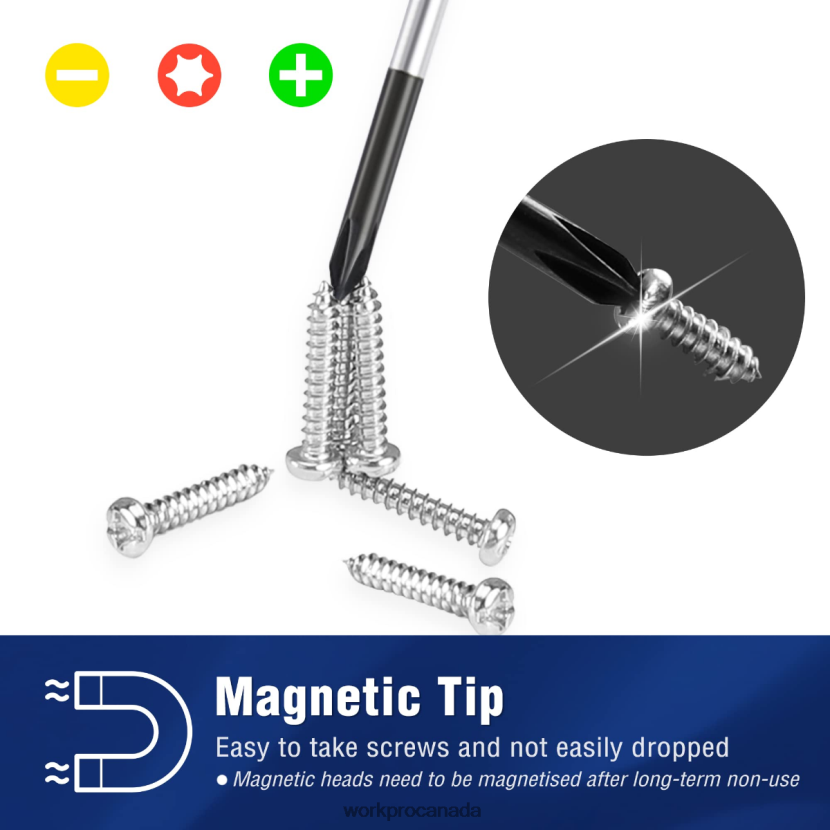 New WORKPRO 10-Pcs Precision Screwdriver Set with Case, Phillips, Slotted, Torx Star, Magnetic Screwdriver Repair Tool Kit, Non-Slip Grip Tool ZNRDXV103