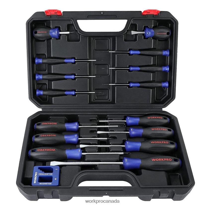 New WORKPRO Magnetic Screwdriver Set, 16 Pcs Torx Slotted Phillips Precision Screwdrivers with Magnetizer Tool ZNRDXV98