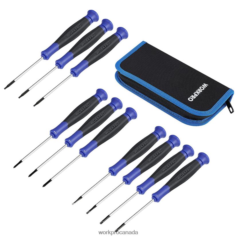 Useful WORKPRO 10 Pcs Precision Screwdriver Set with Pouch Tool ZNRDXV100