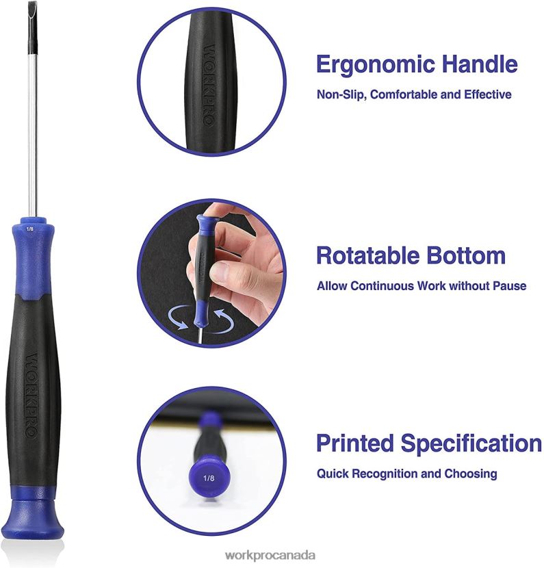 Useful WORKPRO 10 Pcs Precision Screwdriver Set with Pouch Tool ZNRDXV100