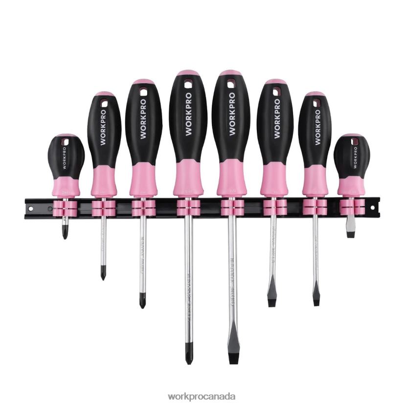 Useful WORKPRO 8 Pcs Magnetic Screwdrivers Set with Organizer Rack Tool ZNRDXV247