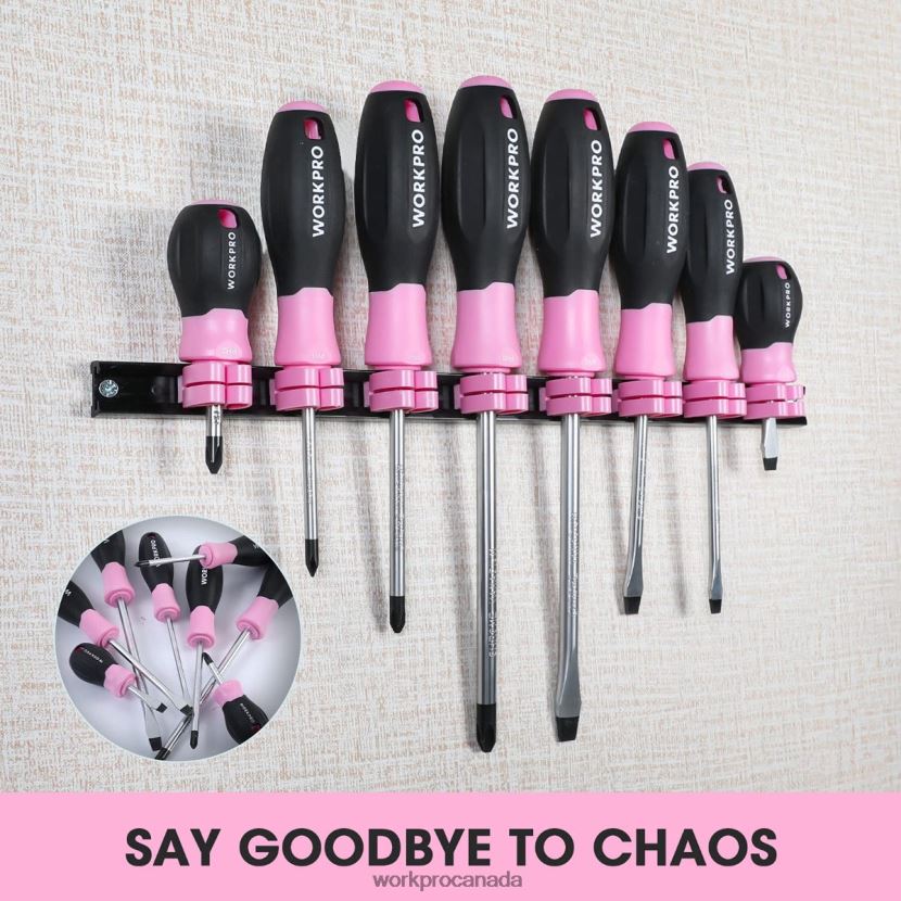 Useful WORKPRO 8 Pcs Magnetic Screwdrivers Set with Organizer Rack Tool ZNRDXV247