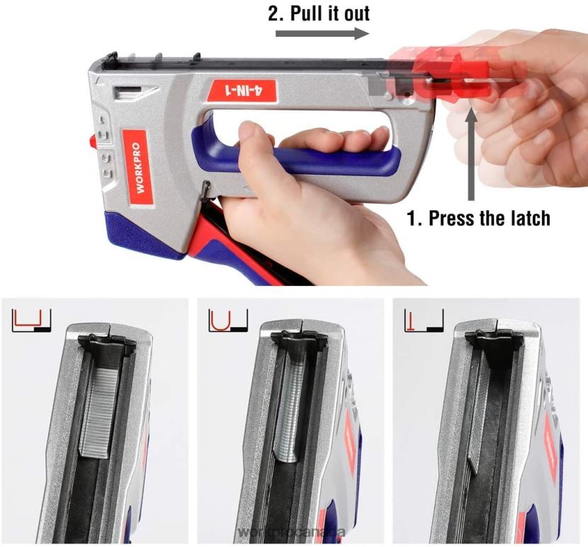 Helpful WORKPRO Heavy-Duty 4-in-1 Staple Gun Kit Manual Brad Nailer with 3000 Staples and 1000 Brad Nails Tool ZNRDXV57