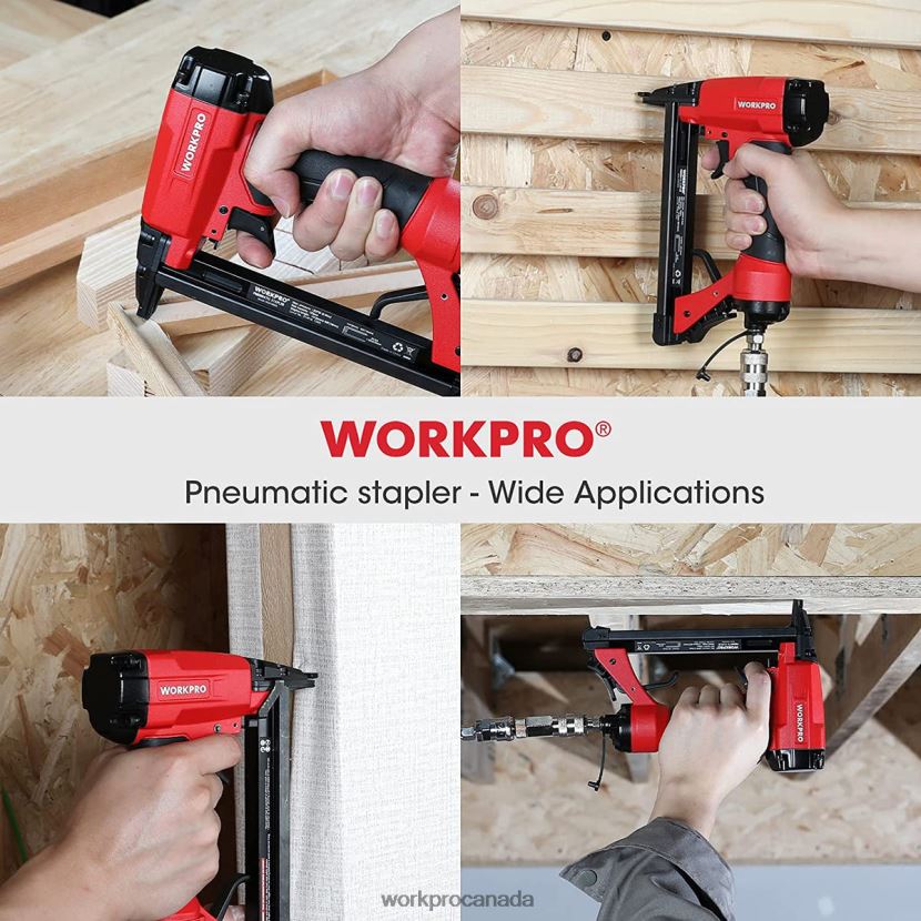 Useful WORKPRO Pneumatic 20 Gauge Staple Gun for Carpentry Woodworking and DIY Projects Tool ZNRDXV61