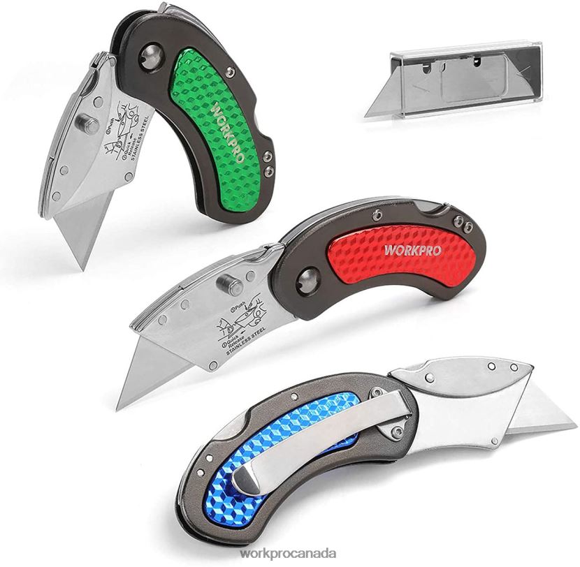 Morden WORKPRO Quick Change Blade Folding Utility Knife Set Tool ZNRDXV42