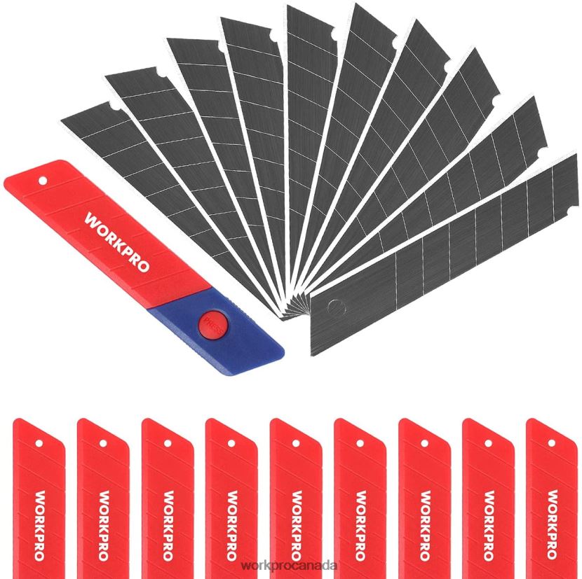Useful WORKPRO 18mm Snap-off Blades SK5 Steel Replacement Blade Fits Pack of 100 Tool ZNRDXV53