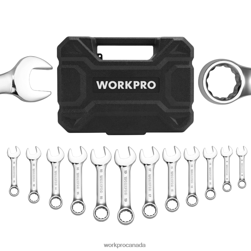 Helpful WORKPRO 12 Pcs Stubby Combination Wrench Set Tool ZNRDXV97