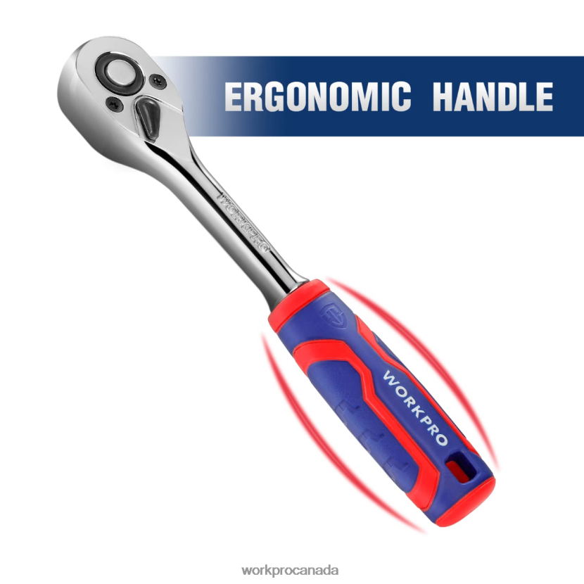 Helpful WORKPRO 3 Pcs Ratchet Set, Quick-Release Reversible 72-Tooth 40CR Steel Drive Socket Wrench Tool ZNRDXV91