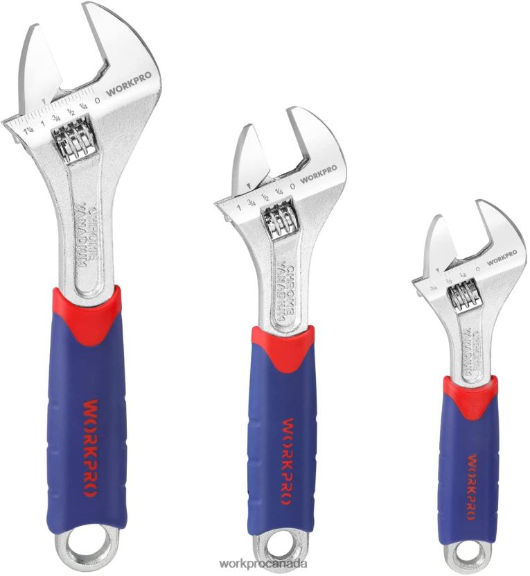 Morden WORKPRO 3 Pcs Adjustable Wrench Set Tool ZNRDXV83