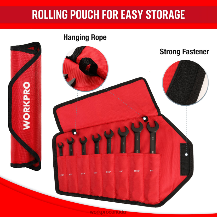Morden WORKPRO 8 Pcs Ratcheting Combination Flex-Head Anti-Slip Wrench Set Tool ZNRDXV80