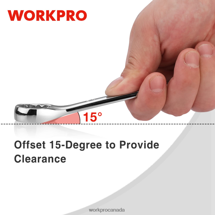 New WORKPRO 12 Pcs Metric 8-19mm, Premium Cr-V Combination Wrench Set Tool ZNRDXV95