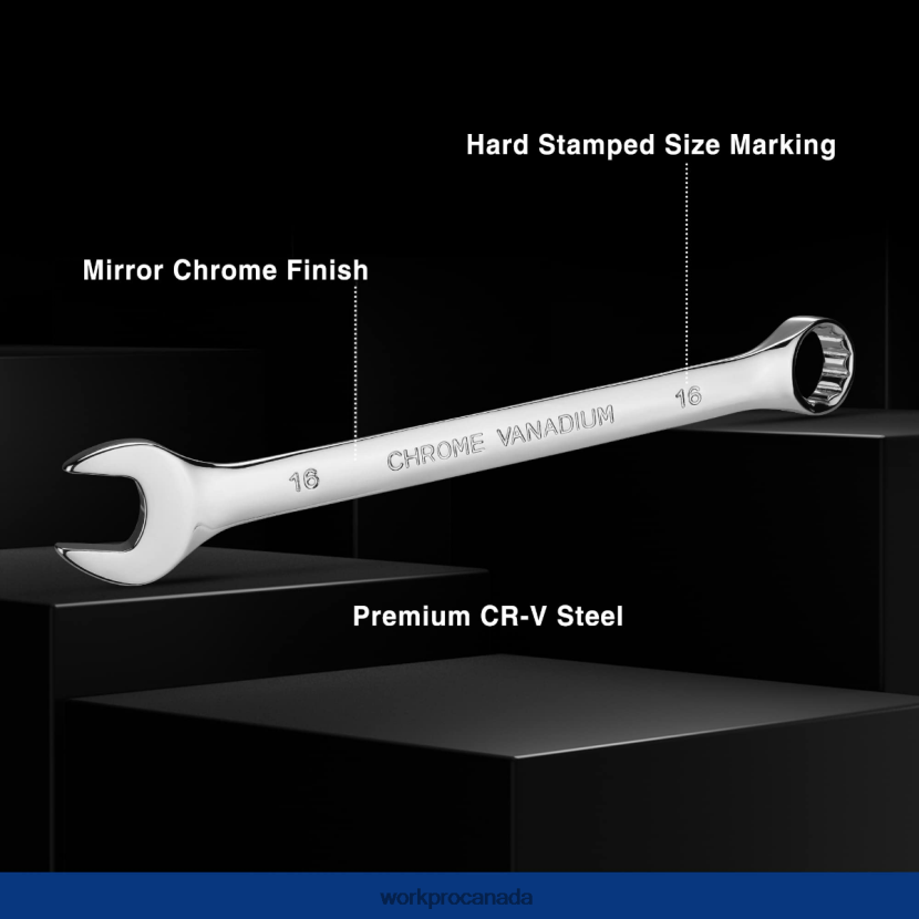 New WORKPRO 12 Pcs Metric 8-19mm, Premium Cr-V Combination Wrench Set Tool ZNRDXV95
