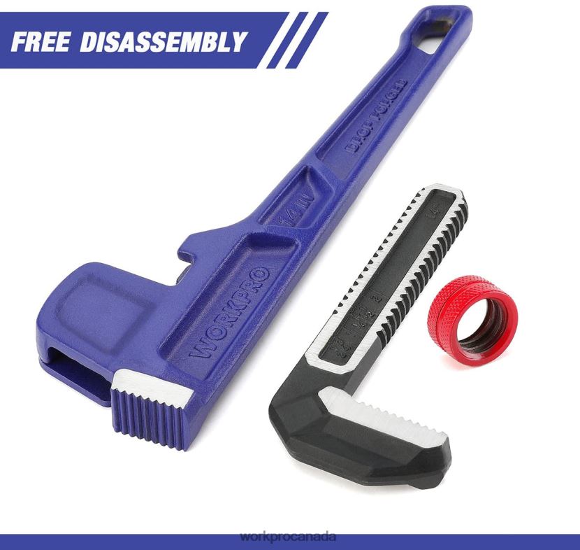 Useful WORKPRO 14-inch Heavy Duty Straight Plumbing Wrench Tool ZNRDXV89