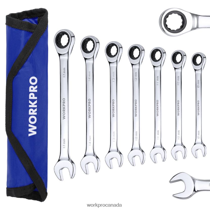 Useful WORKPRO 7-Piece Ratcheting Combination Wrench Set Tool ZNRDXV85