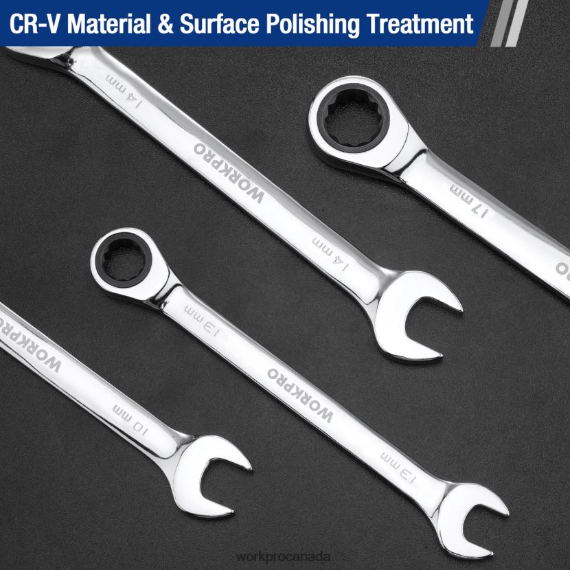 Useful WORKPRO 7-Piece Ratcheting Combination Wrench Set Tool ZNRDXV85