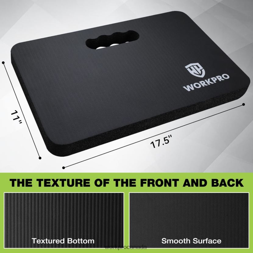 Black WORKPRO Extra Thick Foam Kneeling Pad, 17.5 x 11 x 1.5 Tool ZNRDXV277