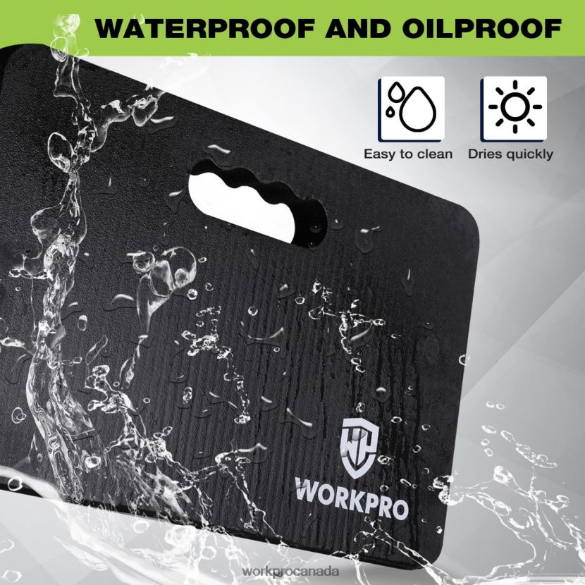 Black WORKPRO Extra Thick Foam Kneeling Pad, 17.5 x 11 x 1.5 Tool ZNRDXV277