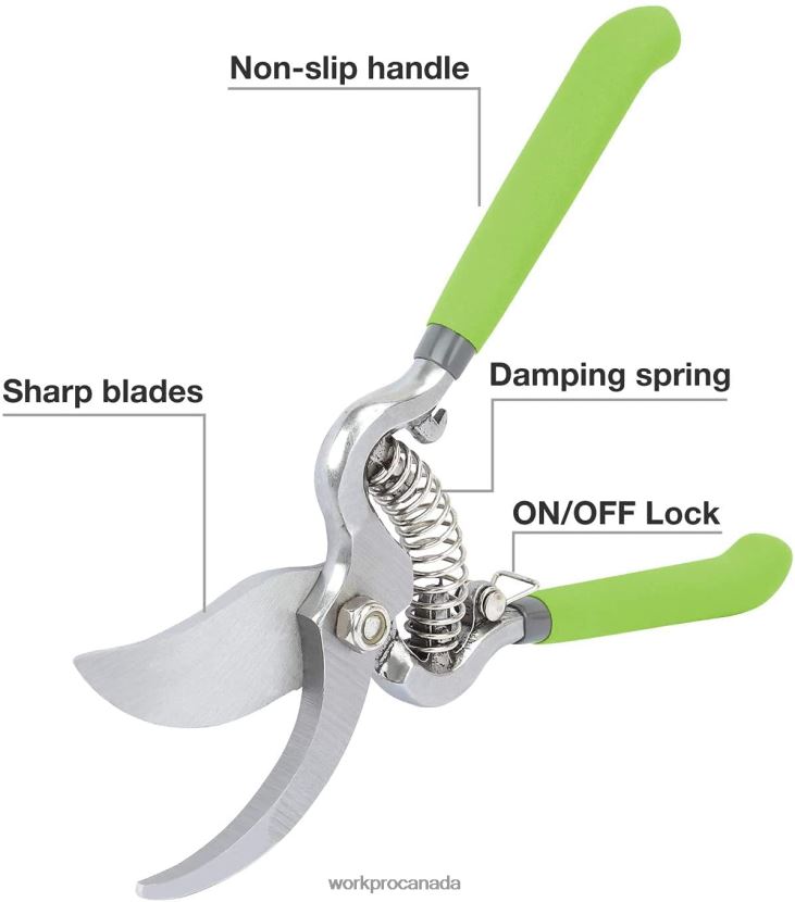Helpful WORKPRO 2 Pcs Pruning Shears Set with Steel Straight Blade Tool ZNRDXV271