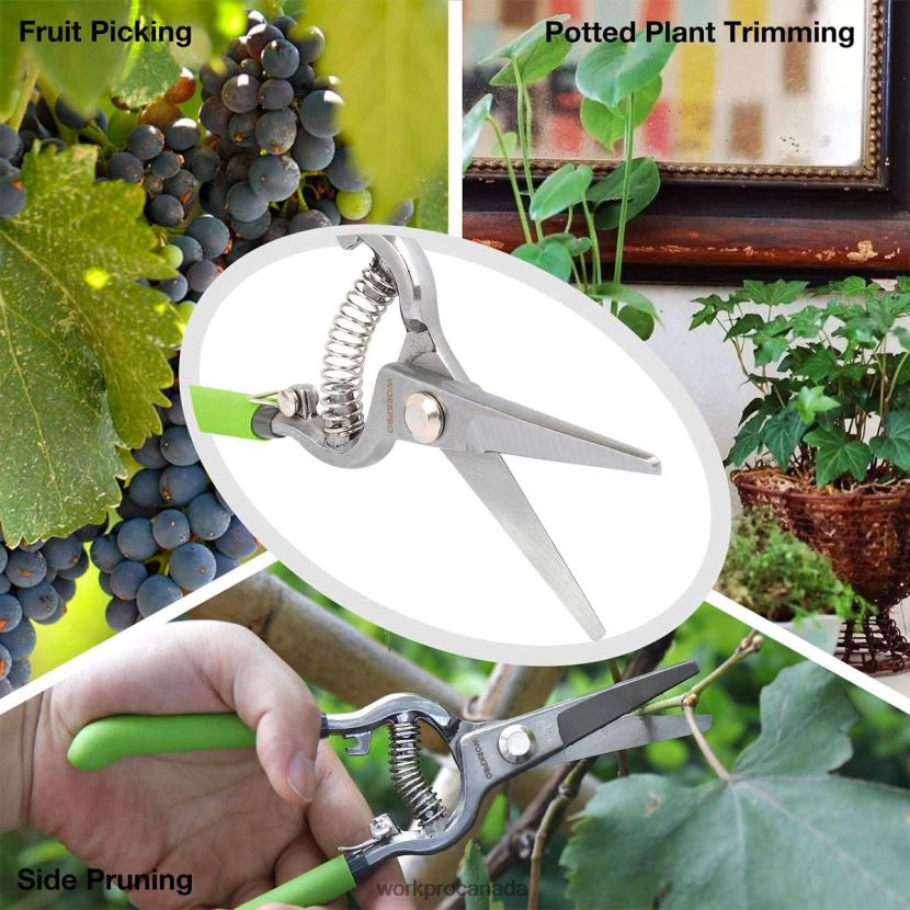 Helpful WORKPRO 2 Pcs Pruning Shears Set with Steel Straight Blade Tool ZNRDXV271