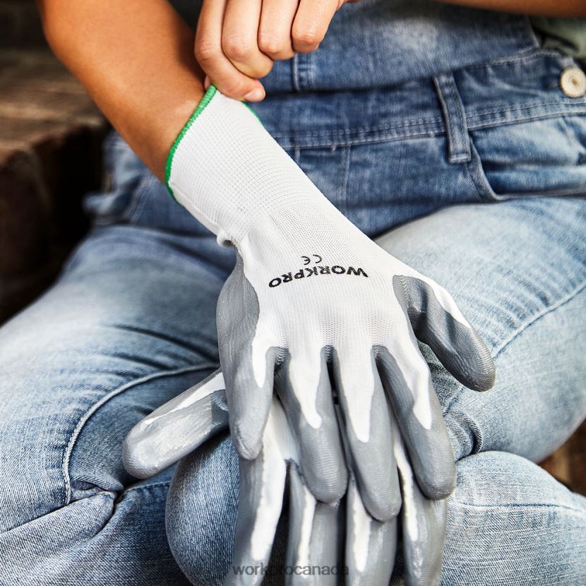Helpful WORKPRO 6 Pairs Garden Work Gloves with Eco Latex Palm Coated Tool ZNRDXV275
