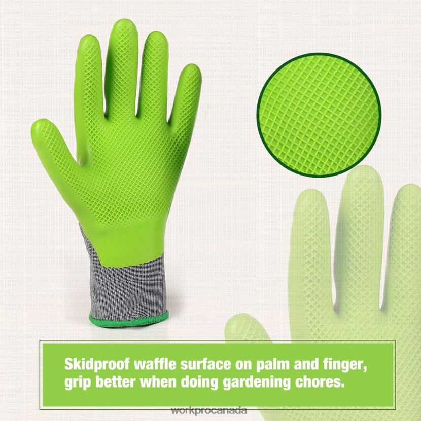 Helpful WORKPRO 6 Pairs Garden Work Gloves with Eco Latex Palm Coated Tool ZNRDXV275