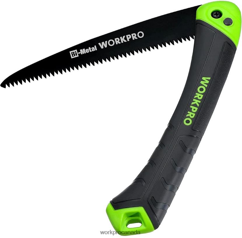 Helpful WORKPRO Folding Saw Compact Hand Pruning Saw with 7 Inch Blade Push Button Lock Tool ZNRDXV270