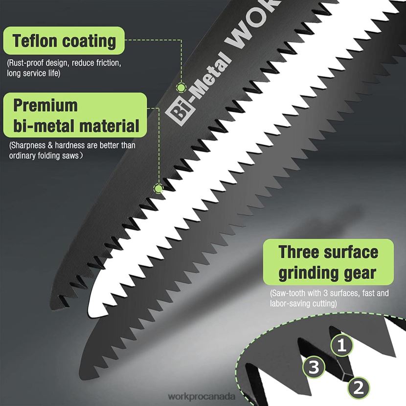 Helpful WORKPRO Folding Saw Compact Hand Pruning Saw with 7 Inch Blade Push Button Lock Tool ZNRDXV270