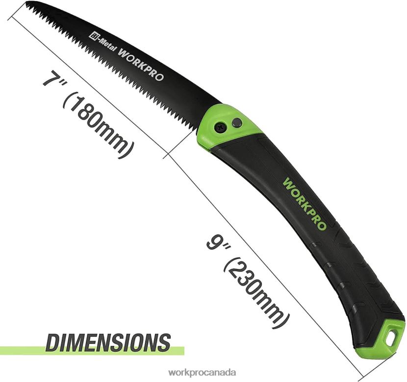 Helpful WORKPRO Folding Saw Compact Hand Pruning Saw with 7 Inch Blade Push Button Lock Tool ZNRDXV270