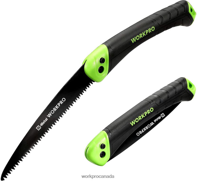 Helpful WORKPRO Folding Saw Compact Hand Pruning Saw with 7 Inch Blade Push Button Lock Tool ZNRDXV270