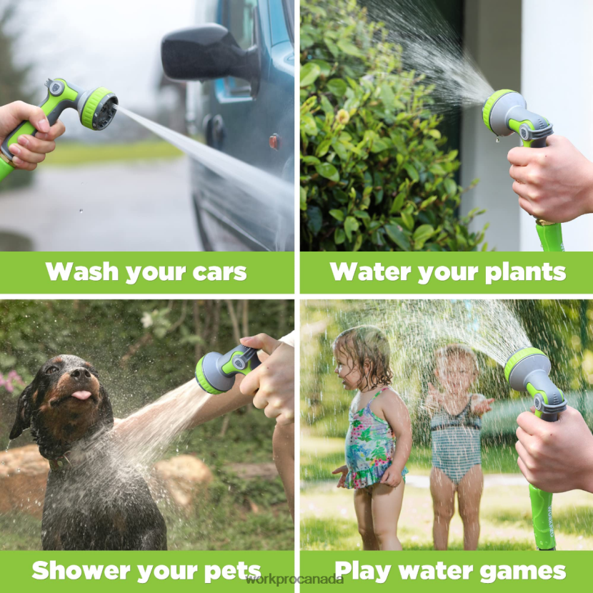 Helpful WORKPRO Garden Hose Nozzle Sprayer with 10 Spray Patterns Tool ZNRDXV278