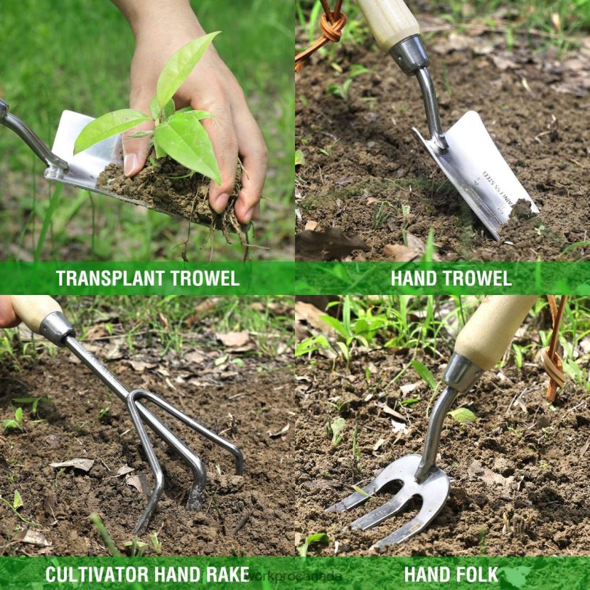 Morden WORKPRO 7 Pcs Stainless Steel Heavy Duty Garden Tools Set Tool ZNRDXV274