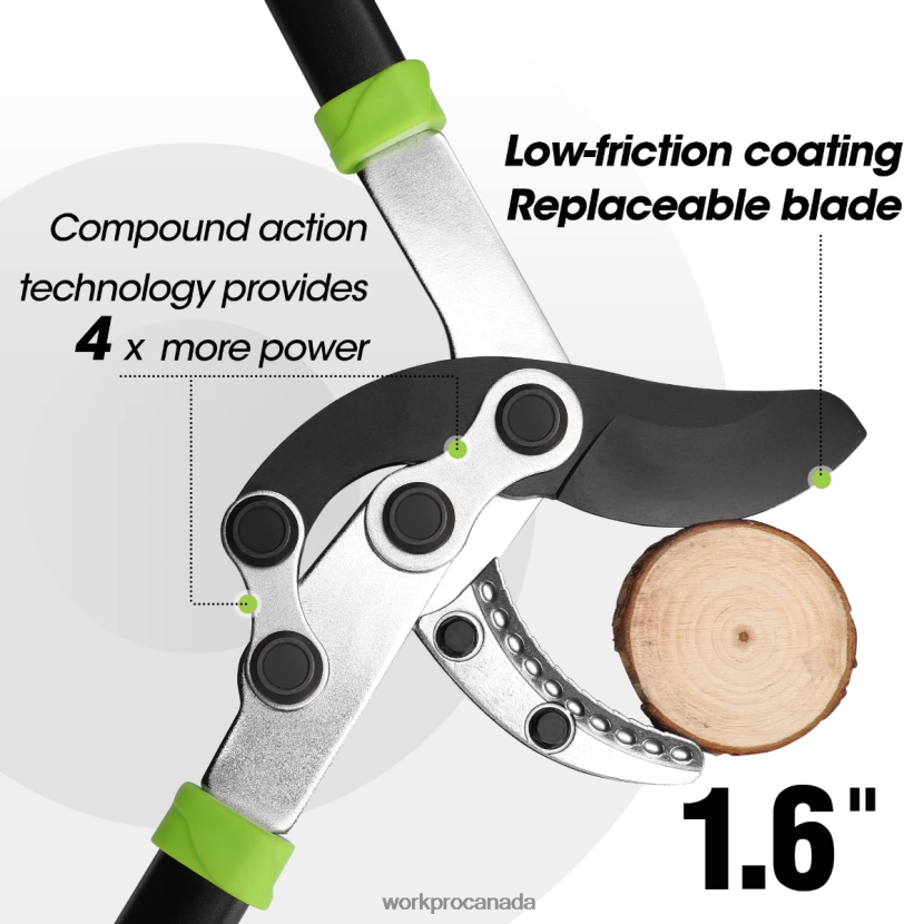 Morden WORKPRO Anvil Lopper, 32 Inch Branch Cutter with Compound Action, Heavy Duty Garden Tree Trimmer Tool ZNRDXV282