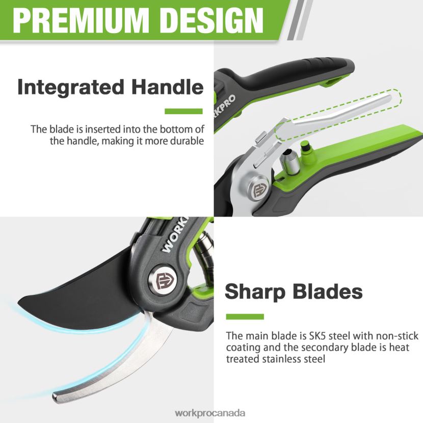 Morden WORKPRO Garden Pruning Shears 2 Pack, Bypass Pruning Shears and Straight Garden Scissors Tool ZNRDXV280