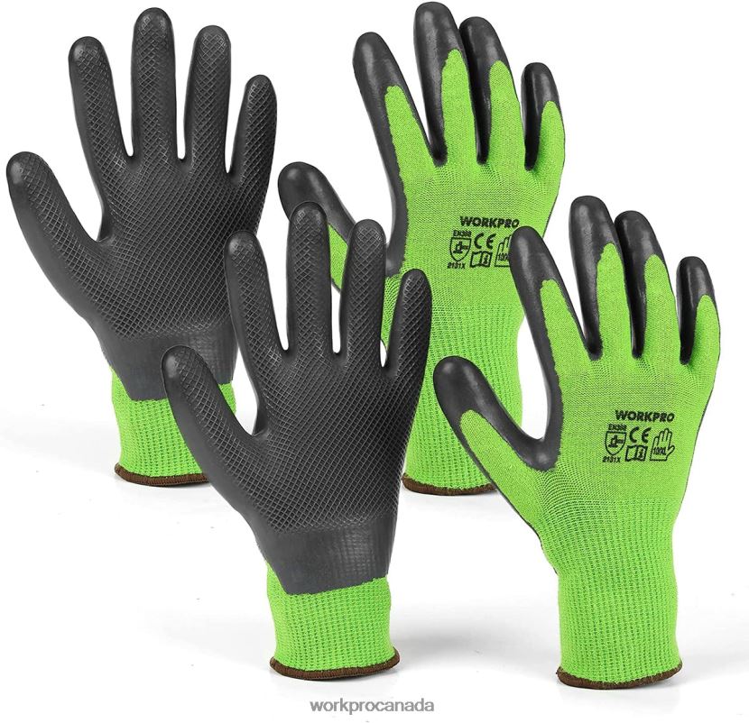 New WORKPRO 2 Pairs Garden Working Gloves with Eco Latex Palm Coated and Touchscreen for Weeding, Digging, Raking and Pruning Tool ZNRDXV273