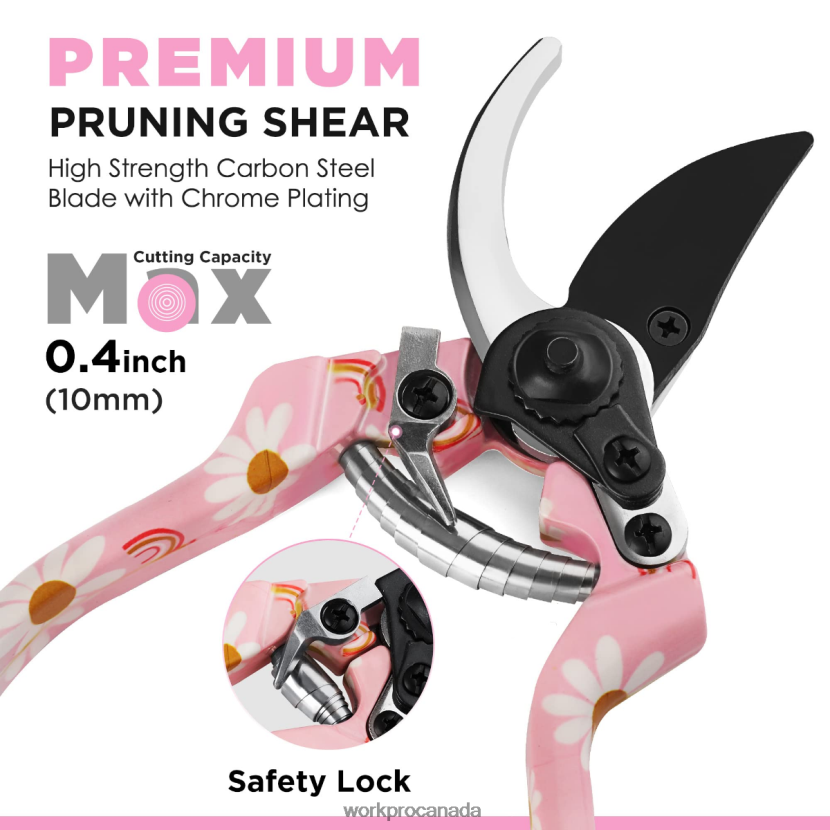 White/Pink WORKPRO 4PCS Aluminum Garden Tool Set Tool ZNRDXV285