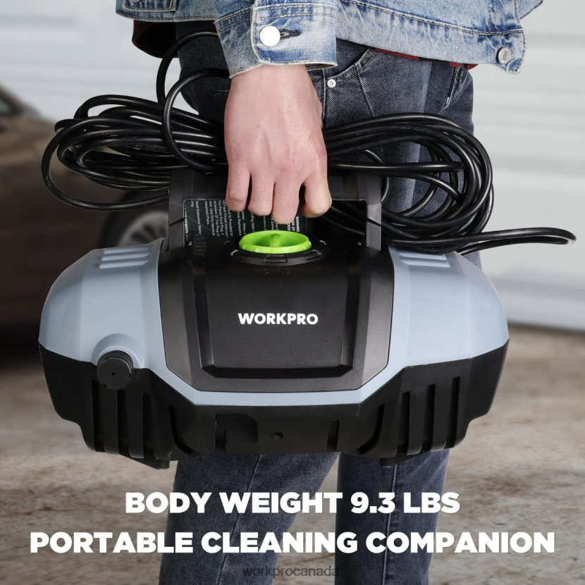 Helpful WORKPRO 1900 Max PSI 1.8 GPM 12-Amp Compact Electric High Pressure Washer Tool ZNRDXV299