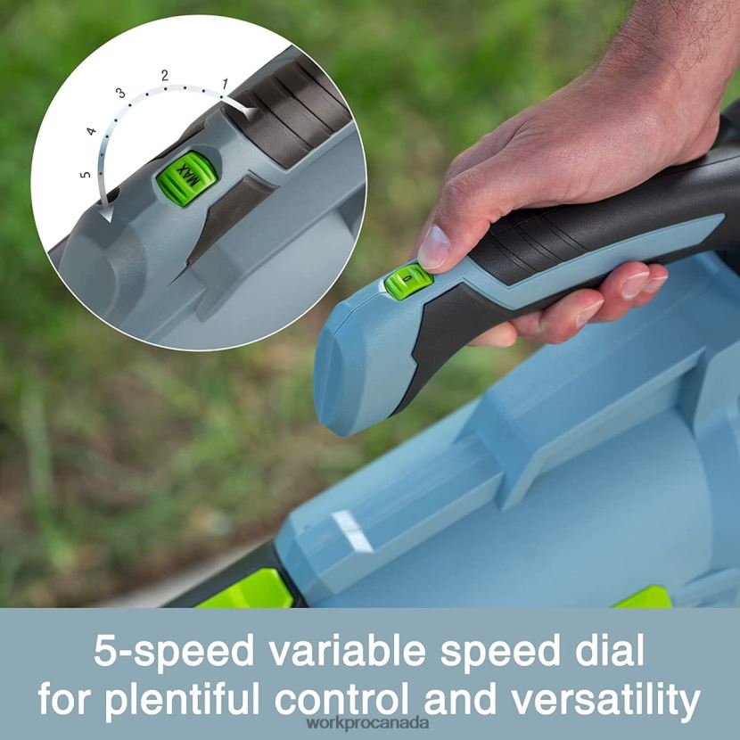 Helpful WORKPRO 20V Cordless Leaf Blower with 5 Adjustable Speeds 4.0Ah Larger Capacity Battery and Quick Charger Included Tool ZNRDXV292