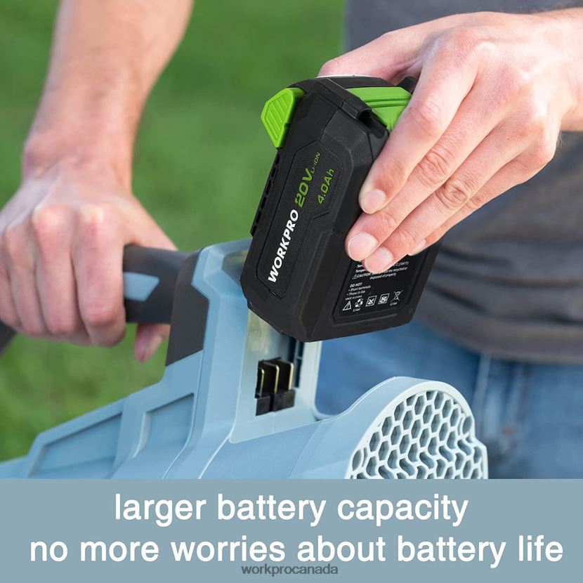 Helpful WORKPRO 20V Cordless Leaf Blower with 5 Adjustable Speeds 4.0Ah Larger Capacity Battery and Quick Charger Included Tool ZNRDXV292