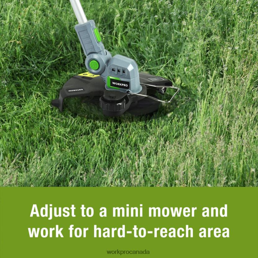Helpful WORKPRO 20V Cordless String Trimmer / Edger 12-inch with 2Ah Lithium-Ion Battery 1 Hour Quick Charger 16.4ft Trimmer Line Included Tool ZNRDXV293