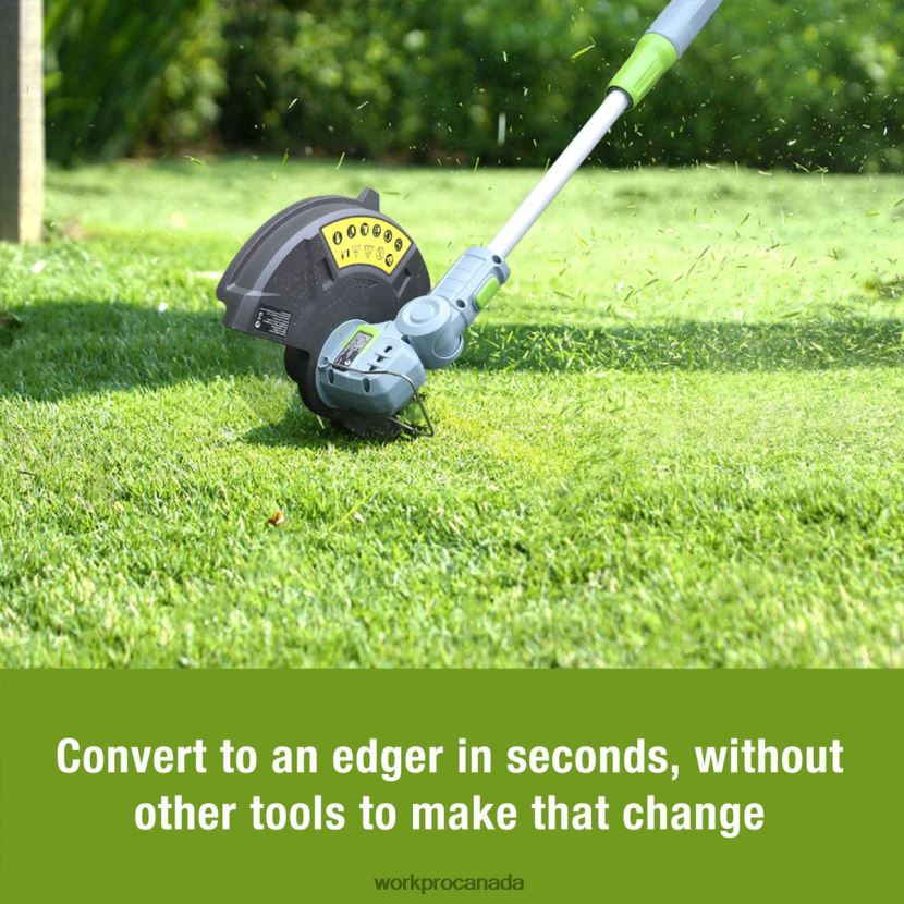 Helpful WORKPRO 20V Cordless String Trimmer / Edger 12-inch with 2Ah Lithium-Ion Battery 1 Hour Quick Charger 16.4ft Trimmer Line Included Tool ZNRDXV293
